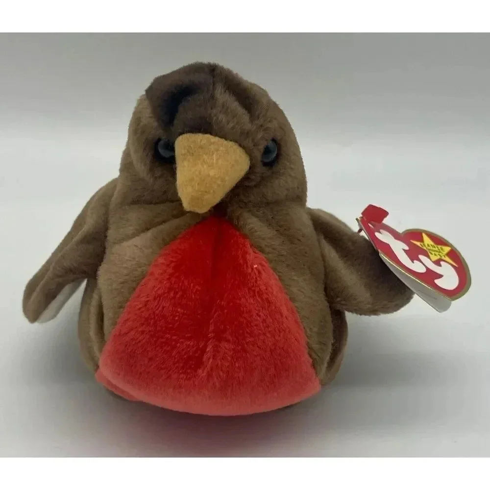 Ty Beanie Baby‎ Early Bird Robin Tag Errors Rare 7.5”L x 4”H Vintage 1997–1998